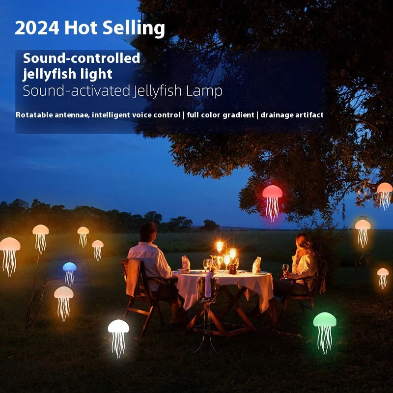 Transform Your Space with the Enchanting Jellyfish Mood Lamp - A Portable LED Night Light for Relaxation and Decor