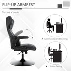 Experience Ultimate Comfort with the Vinsetto Ergonomic Gaming Chair Featuring Swivel Base and Adjustable Lumbar Support