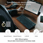 KW 9200 Mini Wireless Keyboard: Compact Elegance with Protective Pouch