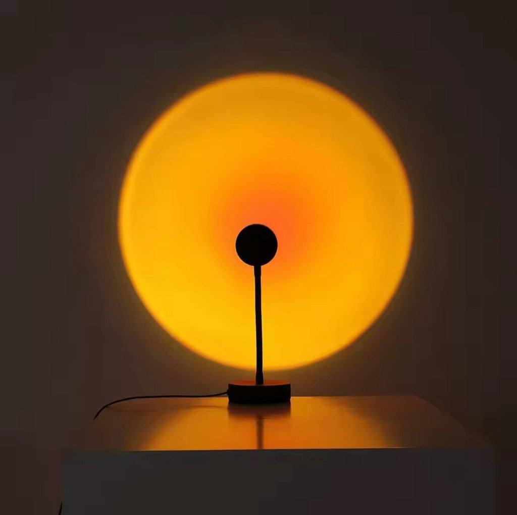 16-Color 360° Sunset Projector Lamp with USB Remote - Perfect LED Desk Night Light