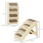 Elevate Your Pet's Comfort with Non-Slip 4-Step Portable Dog Stairs for Easy Access to Beds and Sofas