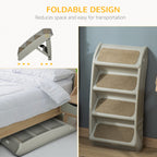 Elevate Your Pet's Comfort with Non-Slip 4-Step Portable Dog Stairs for Easy Access to Beds and Sofas