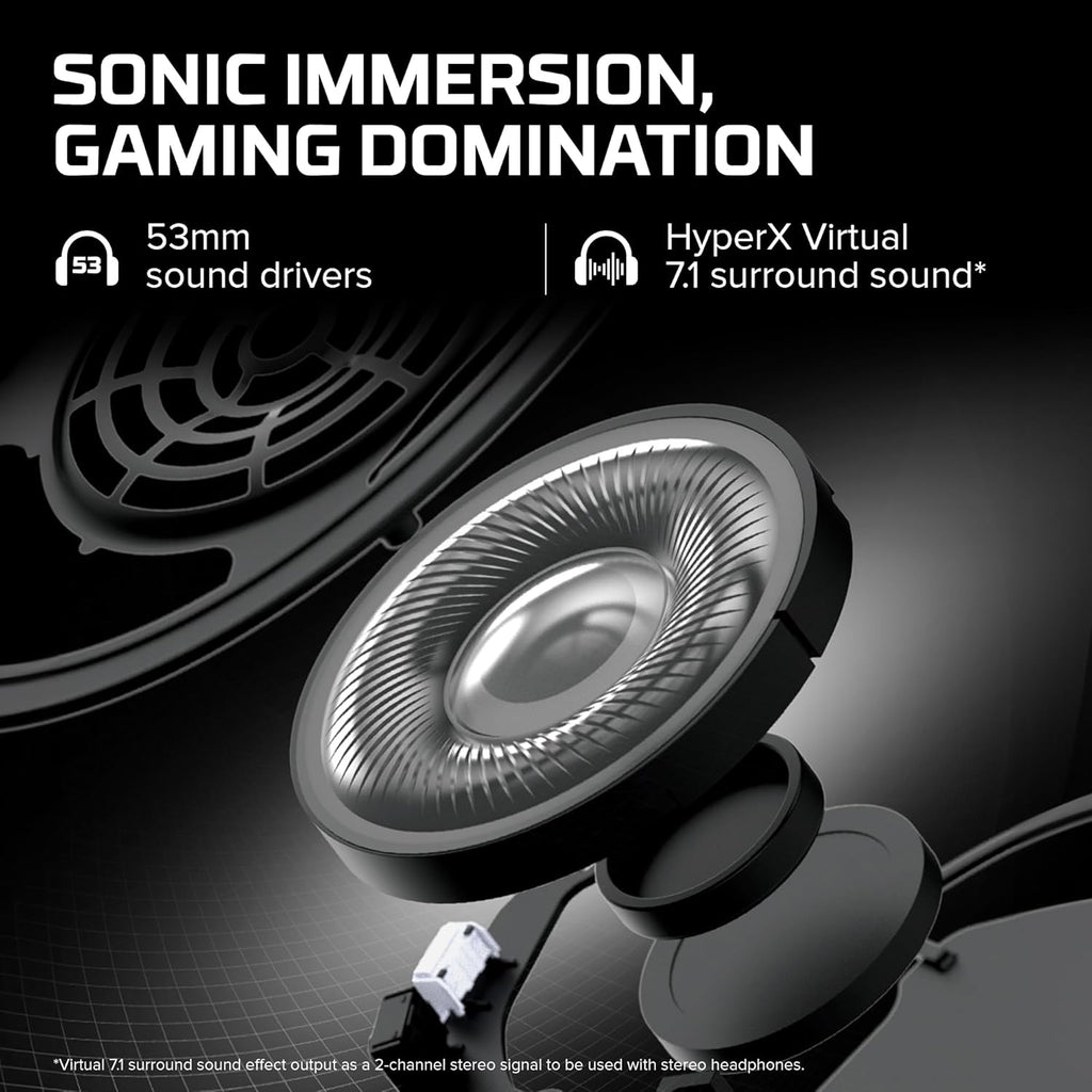 HyperX Cloud II Gaming Headset - Unleash Your Gaming Potential with Immersive 7.1 Surround Sound in Striking Red