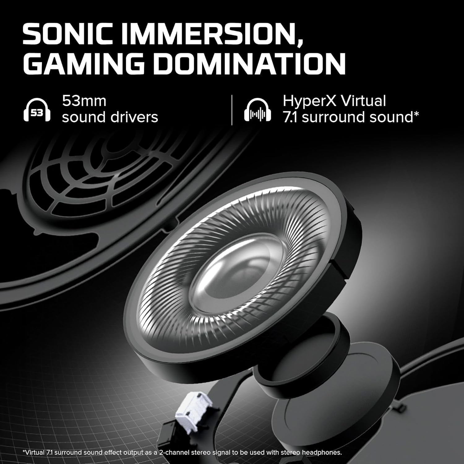 HyperX Cloud II Gaming Headset - Unleash Your Gaming Potential with Immersive 7.1 Surround Sound in Striking Red