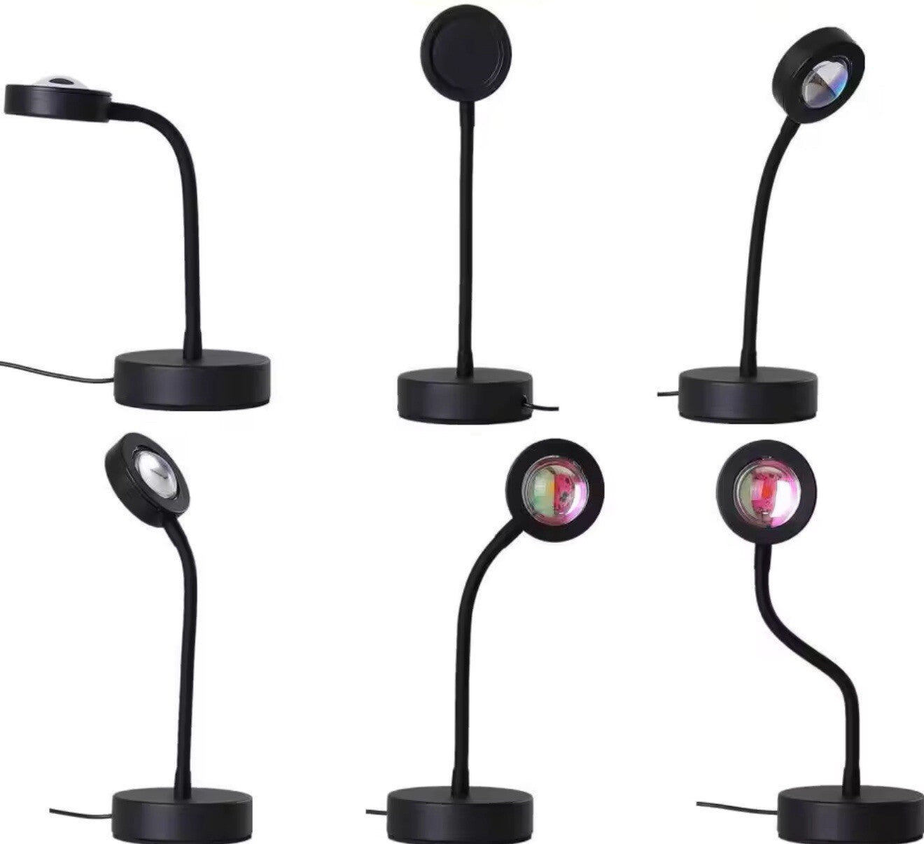 16-Color 360° Sunset Projector Lamp with USB Remote - Perfect LED Desk Night Light