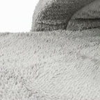 Luxurious Grey Fleece Cat Pouch Bed - Cozy Hideaway for Cats and Kittens