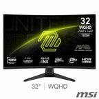 Experience Unmatched Gaming Performance with the MSI MAG 321CQF E18 32" WQHD 180Hz VA Monitor