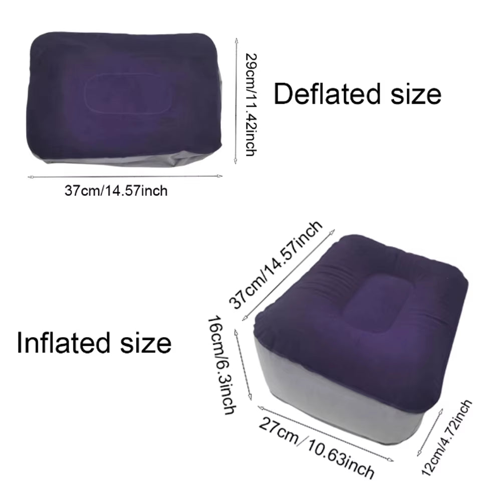 Elevate Your Comfort: Inflatable Footrest Pillow for Travel, Office, and Home Relaxation