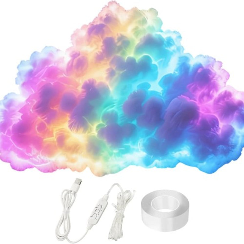 RGB Thunder Cloud Night Lamp - Perfect USB Bedroom Decor for Esports Fans in the UK