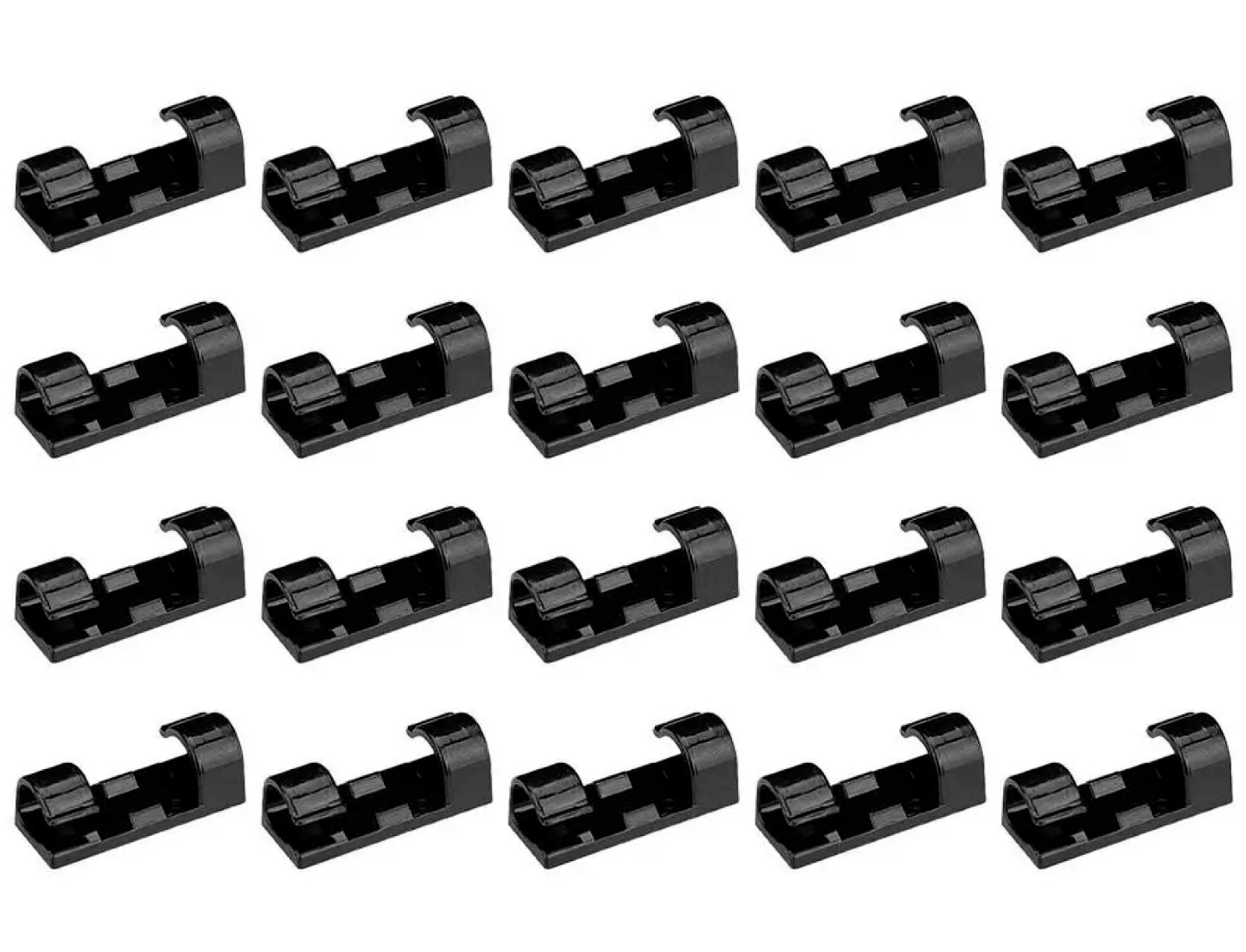Keep Your Wires Neat and Organized with Self-Adhesive Cable Clips - Perfect for Desk Management!