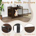 Stylish and Durable 3-Door Dog Crate with Hollow Top – The Perfect Home for Your Small to Medium Dogs!