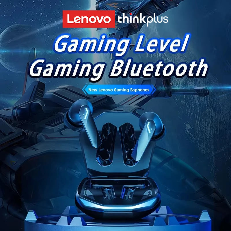 Experience Superior Sound with Lenovo GM2 Pro Bluetooth 5.3 Earphones - Dual Modes for Music and Gaming, Active Noise Cancelling, and Long Battery Life!