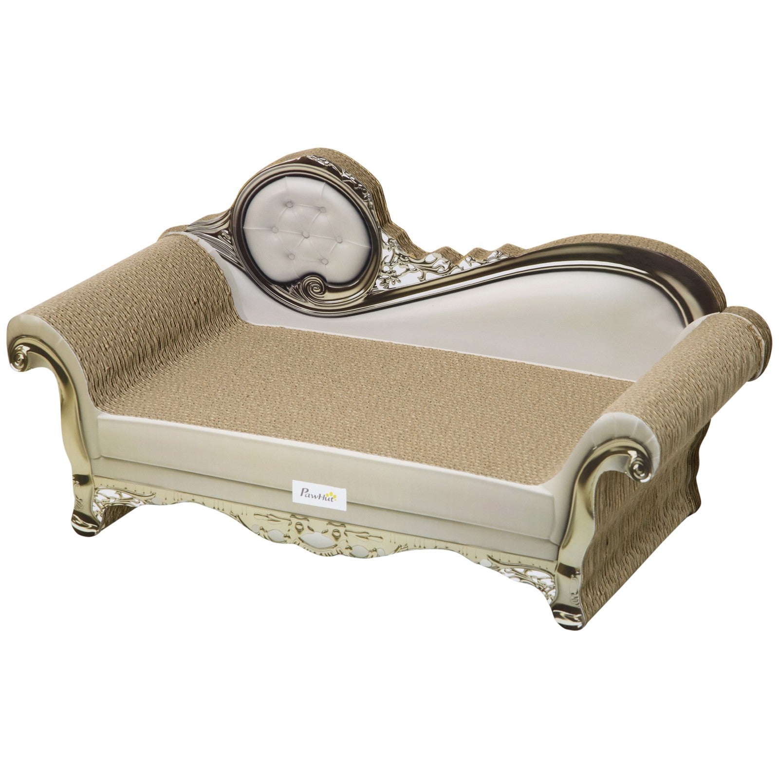 Deluxe Eco-Friendly Almond Cat Scratching Board with Catnip - The Perfect Play and Rest Spot for Your Feline Friend