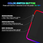 Elevate Your Gaming Experience with the Extra Large Vibrant RGB Gaming Mouse Pad - 15 Dynamic Lighting Modes & Anti-Slip Design
