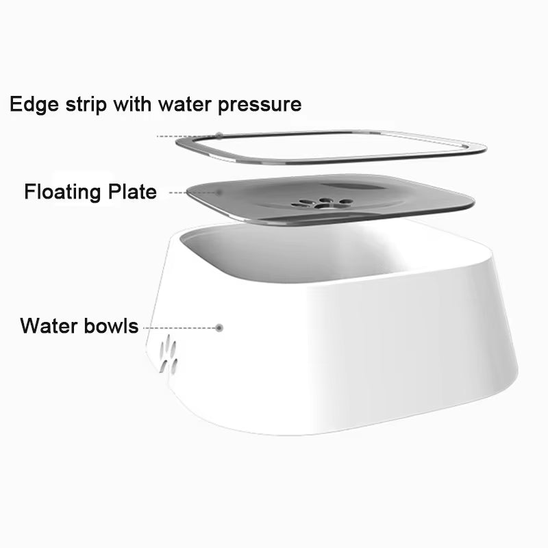 Revolutionary Non-Spill Dog & Cat Water Bowl - Floating Design for Effortless Hydration and Clean Floors