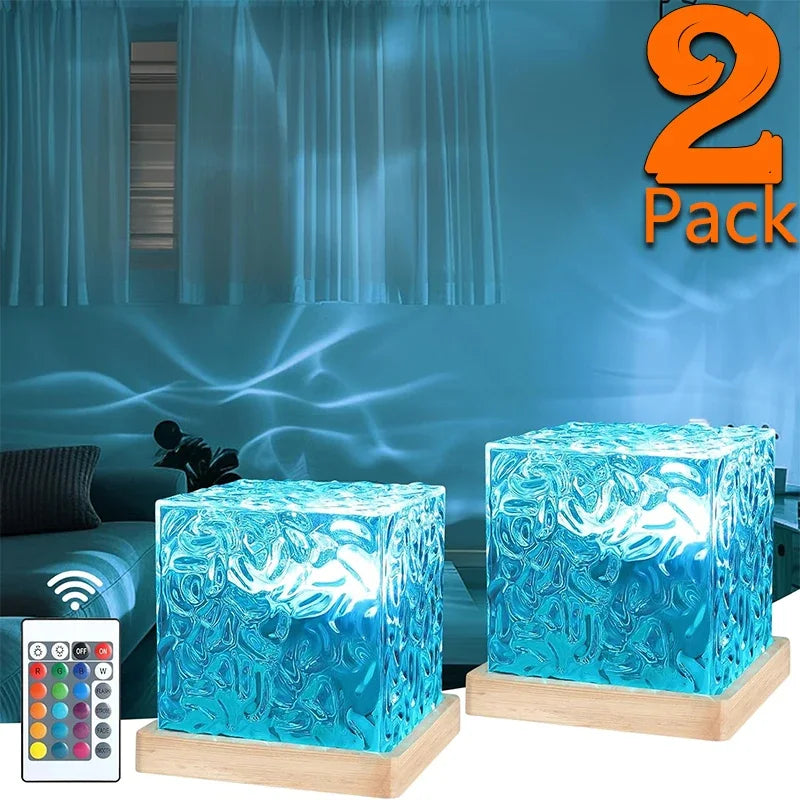 Enchanting Ocean Wave Projector Light - 16 Color Aura Glow Lamp Perfect for Creating Ambiance in Your Home, Office, Bar & Restaurant
