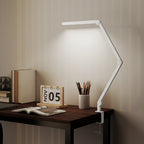 Versatile LED Desk Lamp with Dual Colour Modes - Dimmable Clamp Table Lamp for Study & Work - Sleek Black Design