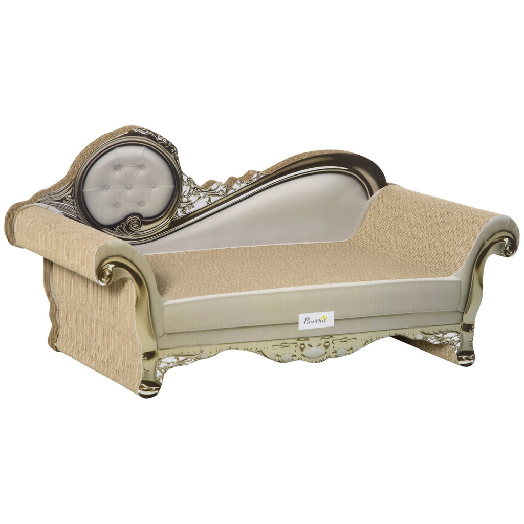 Deluxe Eco-Friendly Almond Cat Scratching Board with Catnip - The Perfect Play and Rest Spot for Your Feline Friend