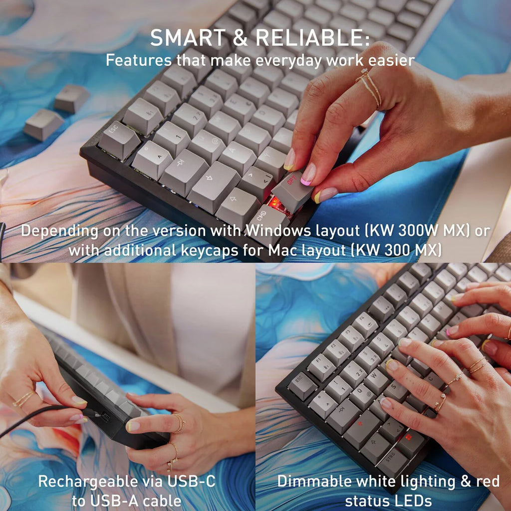 Unmatched Precision with the CHERRY KW 300 Mechanical Keyboard