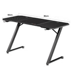Elevate Your Gaming Experience with the GTPLAYER Sturdy Carbon Fiber Z Frame Gaming Desk - Spacious, Stylish, and Functional!