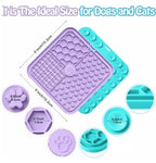 Double the Delight: 2-Pack Licky Mats for Dogs and Cats - Fun Suction Cup Treats for Stress-Free Grooming!