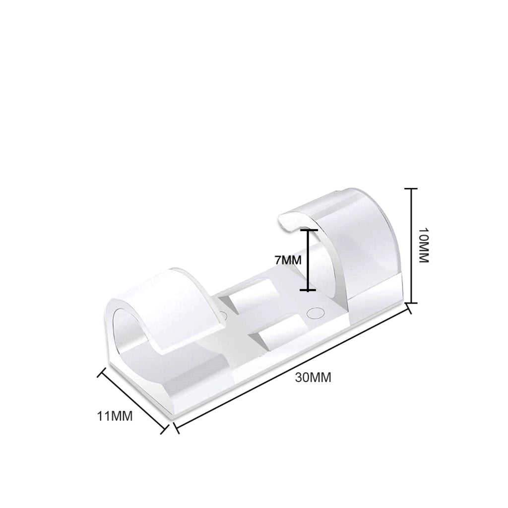 Keep Your Wires Neat and Organized with Self-Adhesive Cable Clips - Perfect for Desk Management!