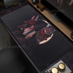 Elevate Your Gaming Experience with the Japanese Mask Girl XXL Non-Slip Mouse Pad - Perfect for Gamers and E-Sports Enthusiasts