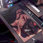Elevate Your Gaming Experience with the Japanese Mask Girl XXL Non-Slip Mouse Pad - Perfect for Gamers and E-Sports Enthusiasts