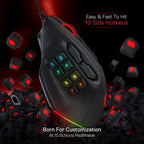 Unleash Your Gaming Potential with the M811 Aatrox Wired RGB MMO Gaming Mouse – 15 Customizable Buttons for Ultimate Control and Comfort