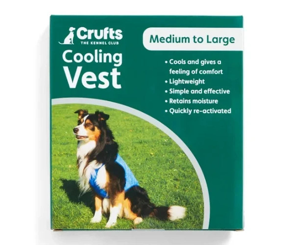 CRUFTS Summer Pet Cooling Gel Mat - Keep Your Dogs & Cats Comfortable with Stylish Vests & Collars