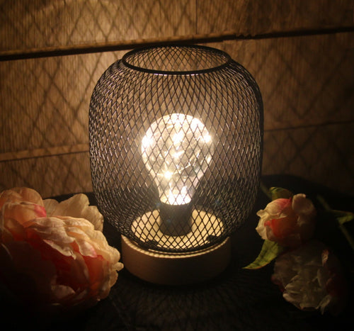 Chic Industrial Retro Battery-Operated LED Desk Lamp - Perfect for Stylish Home Decor