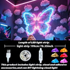 RGB Thunder Cloud Night Lamp - Perfect USB Bedroom Decor for Esports Fans in the UK