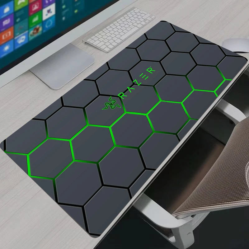 Elevate Your Gaming Experience with the Hexagon Anime Mouse Pad - XXL Desk Mat for PC Gamers and Office Use