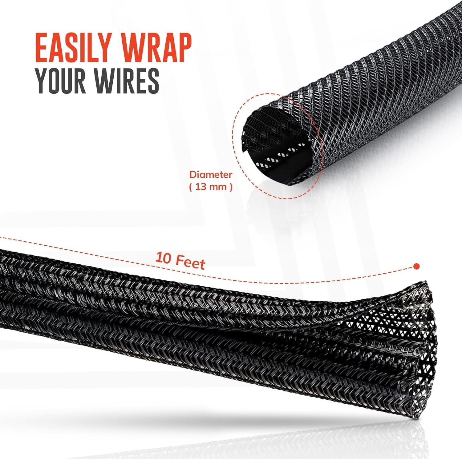 Transform Your Space with 10Ft Heavy Duty Cable Tidy Sleeves for a Clutter-Free Environment