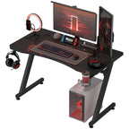 Transform Your Gaming Setup with the Sleek HOMCOM Adjustable Gaming Desk Featuring Steel Frame and Convenient Cup & Headphone Holder
