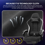 Revolutionary Ergonomic Gaming Chair with Footrest and Pocket Spring Cushion - Ultimate Comfort for Home Office and Gaming Enthusiasts