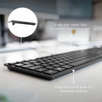 Sleek and Stylish KC 6000 SLIM Wired Keyboard - Elevate Your Workspace with Precision and Comfort