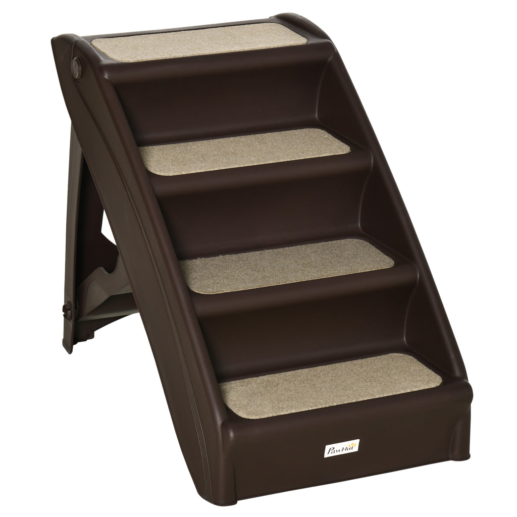 Elevate Your Pet's Comfort with Non-Slip 4-Step Portable Dog Stairs for Easy Access to Beds and Sofas