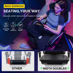 Revolutionary Ergonomic Gaming Chair with Footrest and Pocket Spring Cushion - Ultimate Comfort for Home Office and Gaming Enthusiasts