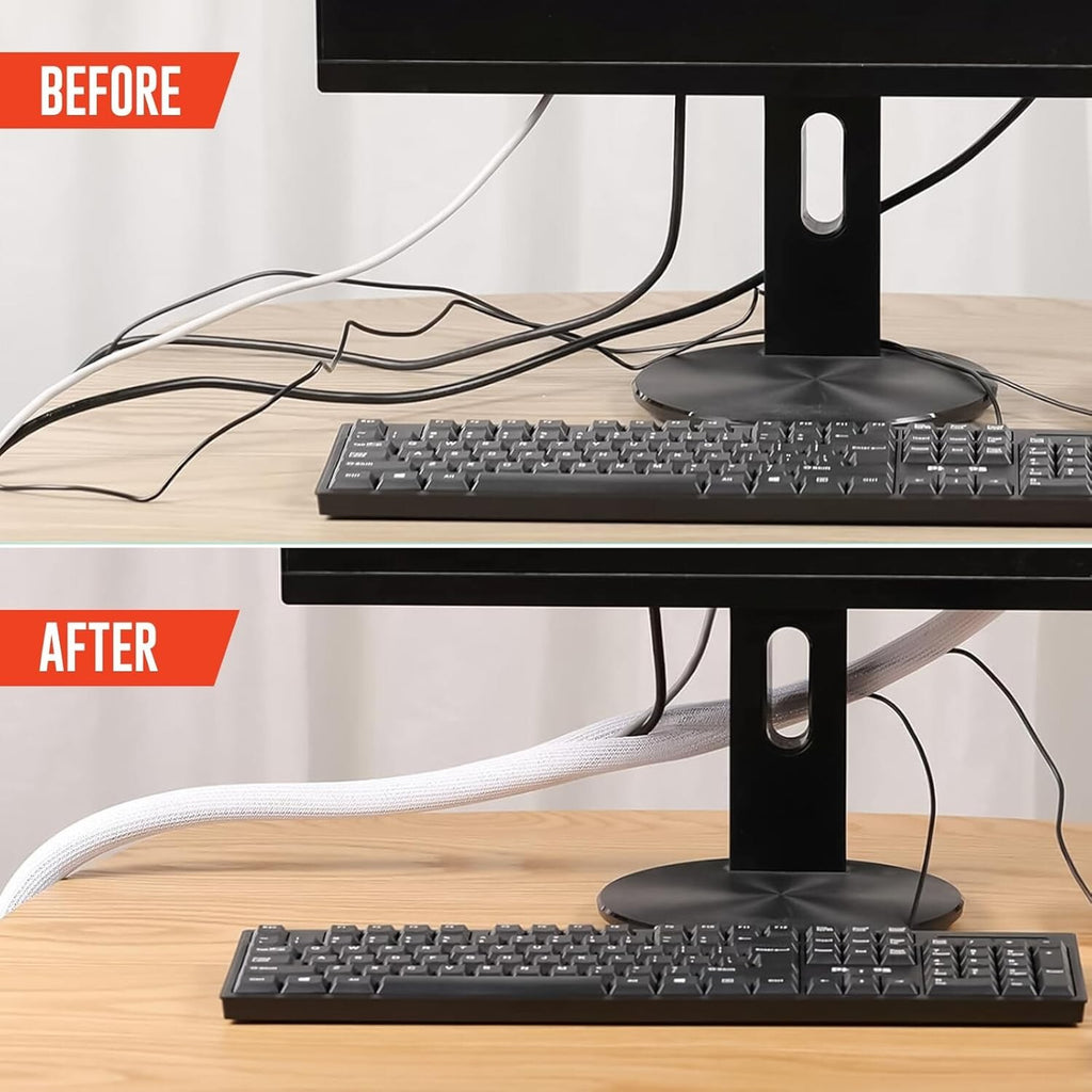 Transform Your Space with 10Ft Heavy Duty Cable Tidy Sleeves for a Clutter-Free Environment