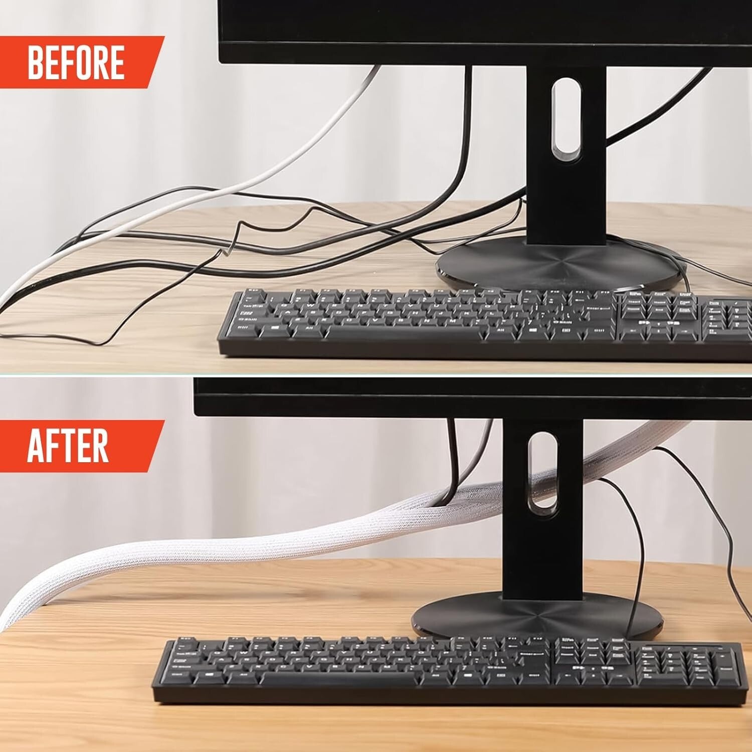 Transform Your Space with 10Ft Heavy Duty Cable Tidy Sleeves for a Clutter-Free Environment