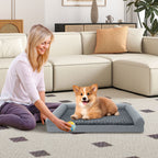 Luxurious Orthopedic Foam Dog Bed - Large Size for Ultimate Comfort and Support