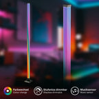 Ultimate RGB LED Floor Lamp - Create an Epic Gaming Ambience with Music Sync and Remote Control