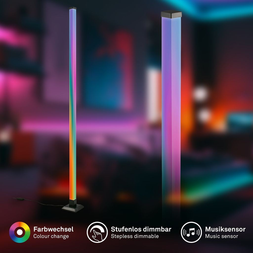 Ultimate RGB LED Floor Lamp - Create an Epic Gaming Ambience with Music Sync and Remote Control