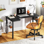 Stylish L-Shaped Corner Desk with Fabric Bag and Hooks - Perfect for Your Home Office or Study