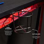 Elevate Your Gaming Experience with the Ocelot Gaming Computer Desk - Stylish, Durable, and Organized!