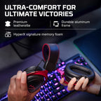 HyperX Cloud II Gaming Headset - Unleash Your Gaming Potential with Immersive 7.1 Surround Sound in Striking Red