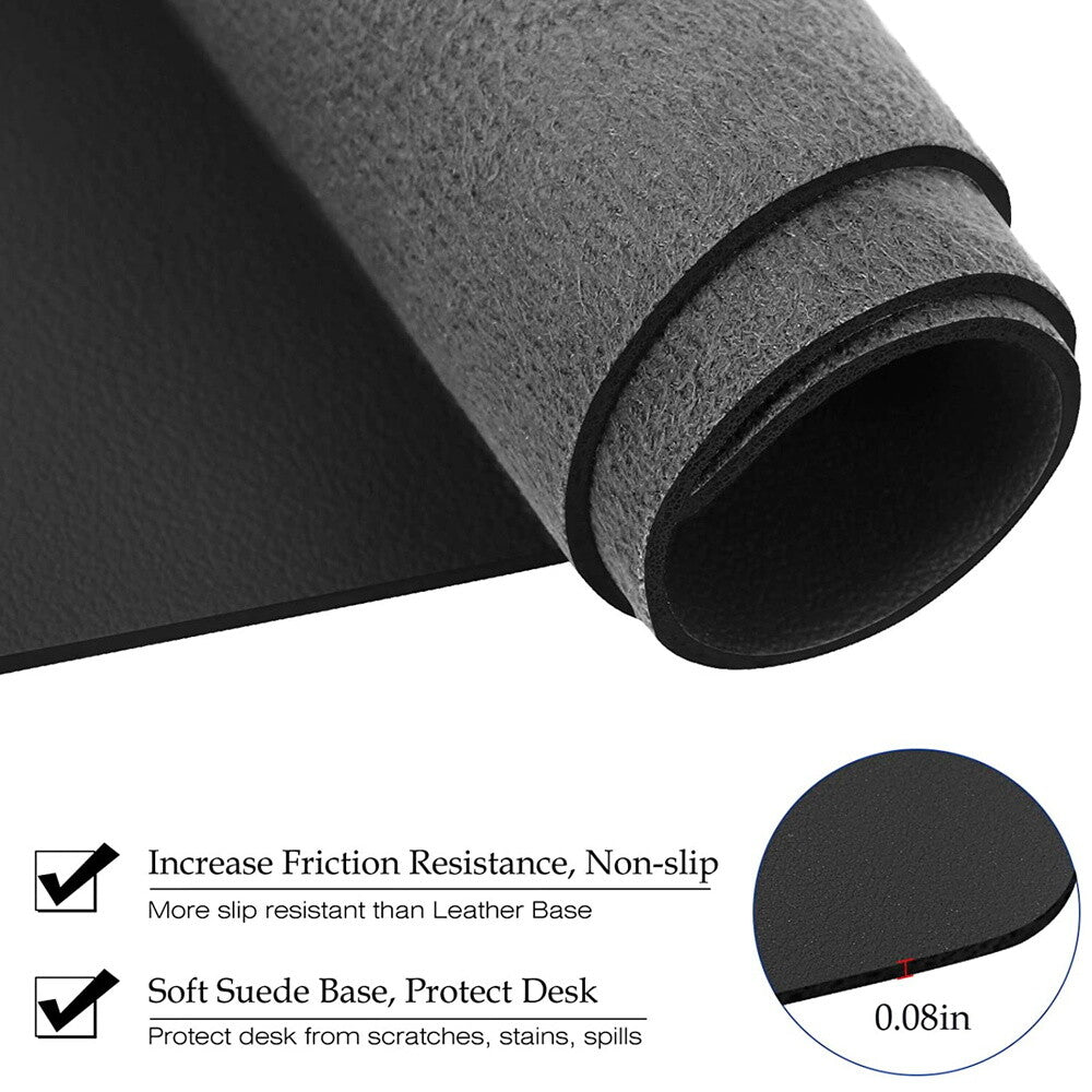 Elevate Your Workspace with the Premium PU Leather Large Computer Desk Mat - Perfect for Home and Office!