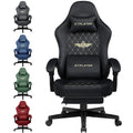 Ultimate Comfort: Ergonomic Fabric Gaming Chair with Adjustable Footrest and Lumbar Support for Home Office