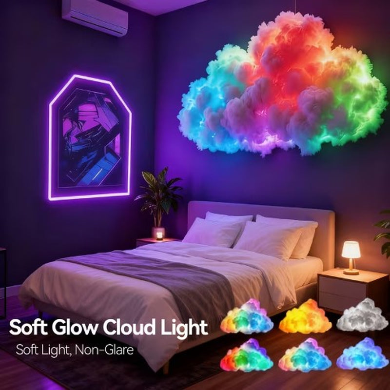 RGB Thunder Cloud Night Lamp - Perfect USB Bedroom Decor for Esports Fans in the UK